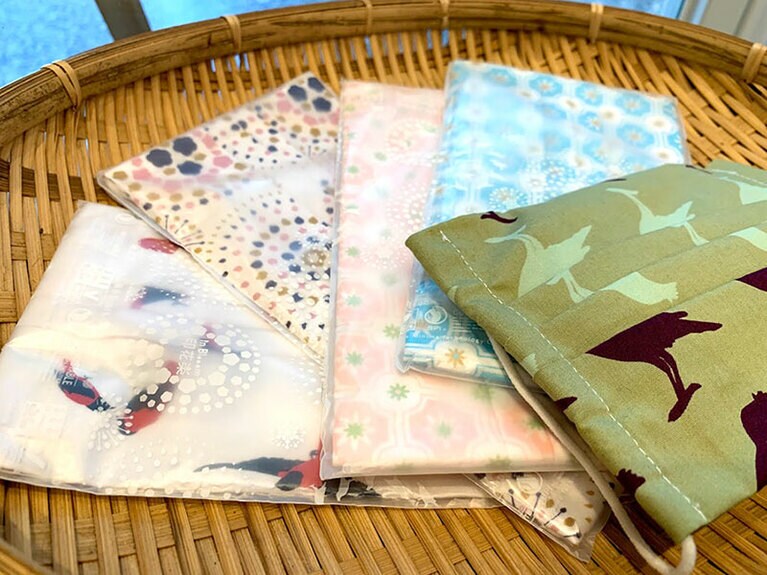 布製マスク 200元。肌触りがよいのも魅力。