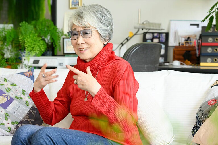 今井登茂子さん。