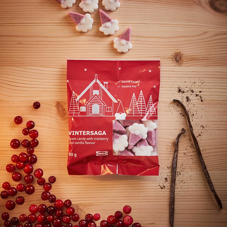 VINTERSAGA ヴィンテルサーガ「フォームキャンディー クランベリー バニラ風味」。
