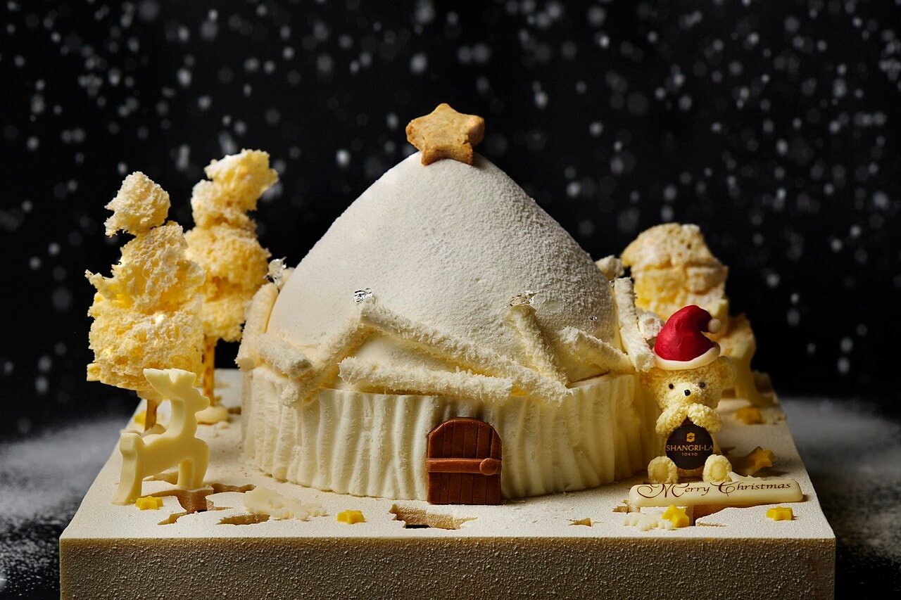 新作「クリスマスハウスケーキ」(限定5台)70,000円。25cm×25cm。