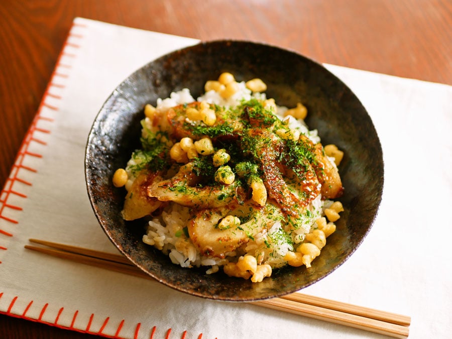 ちくわの磯辺揚げ風丼。