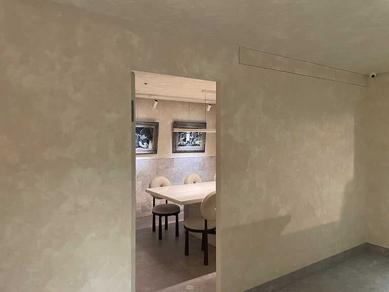 壁の奥にあるプライベート空間。