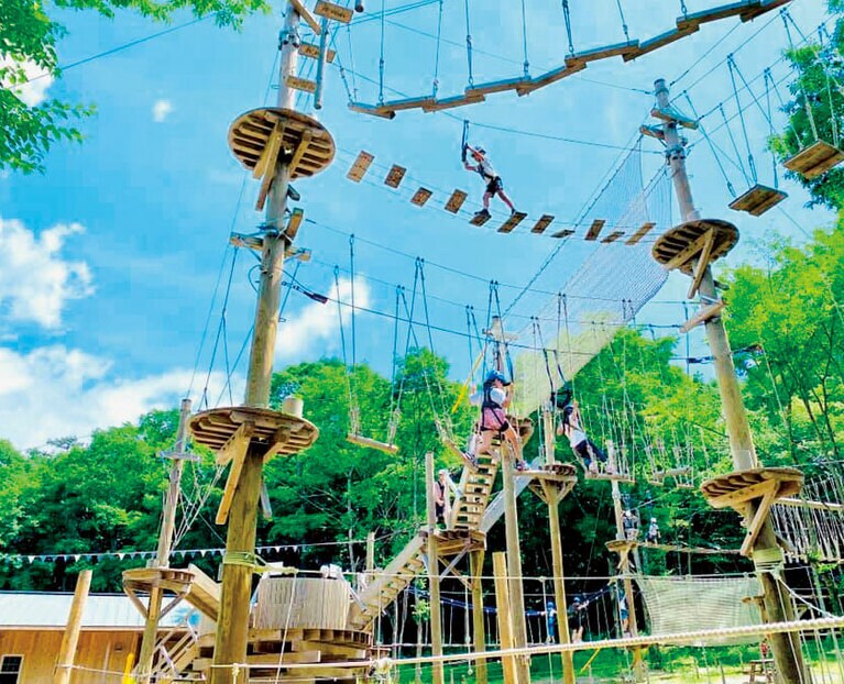 アスレチックが楽しい！