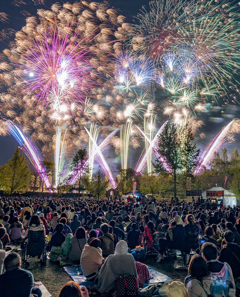 【岡山県赤磐市】ドイツの森 花火大会「森の音楽祭」。