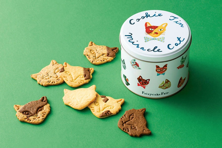 Miracle Cat Cookie Tin 15枚入り 2,400円／フェアリーケーキフェア