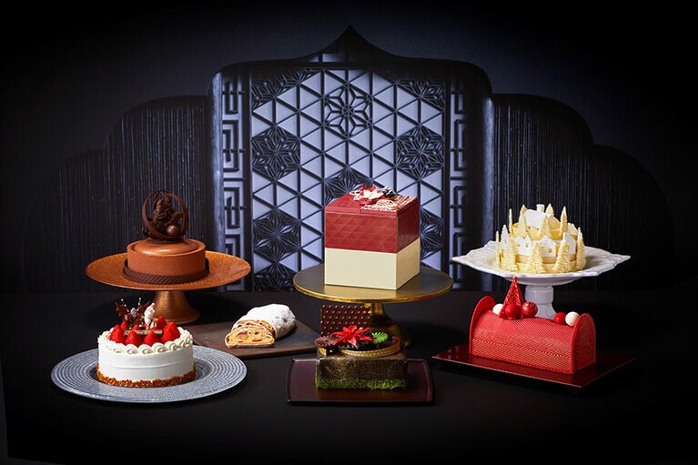 「ホテル雅叙園東京」のクリスマスケーキ」。