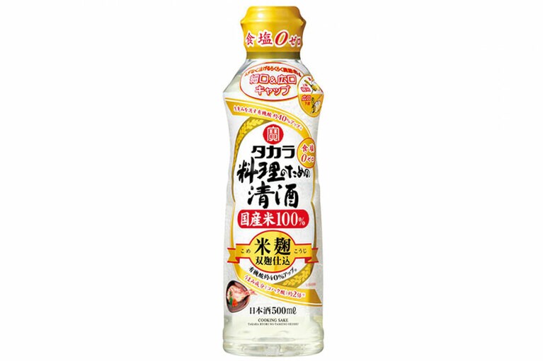 タカラ「料理のための清酒」米麹双麹仕込〈500ml〉411円／宝酒造