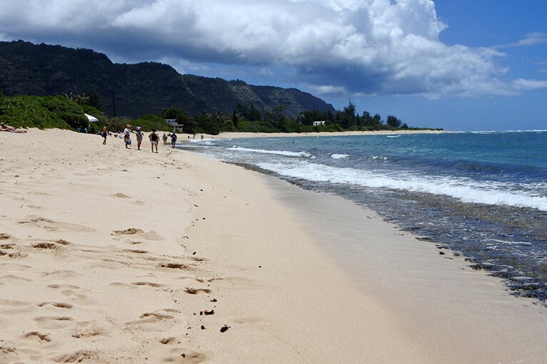 ディリングハム・エアーフィールド（飛行場）付近が、ビーチのメインエリア。