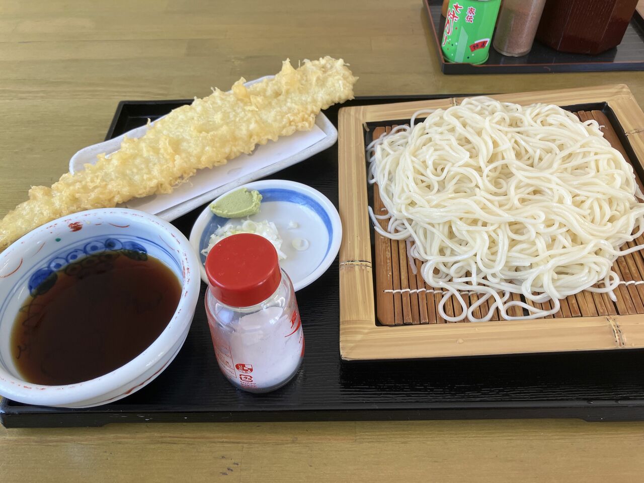 もり細うどんとあなご天