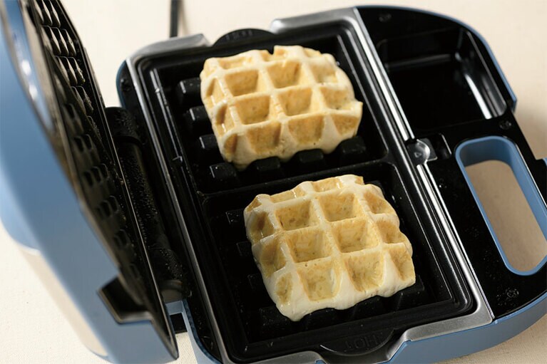 見事に豆腐がワッフル状に。