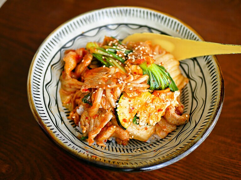 先日は豚キムチに使用。