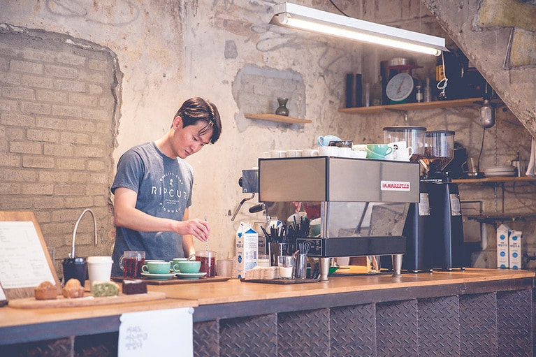 共同経営者のひとり、ユ・シヌクさん。