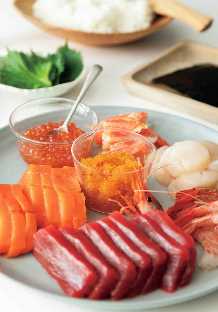 高級 手巻き寿司セット 17,500円／丸み佐藤商店