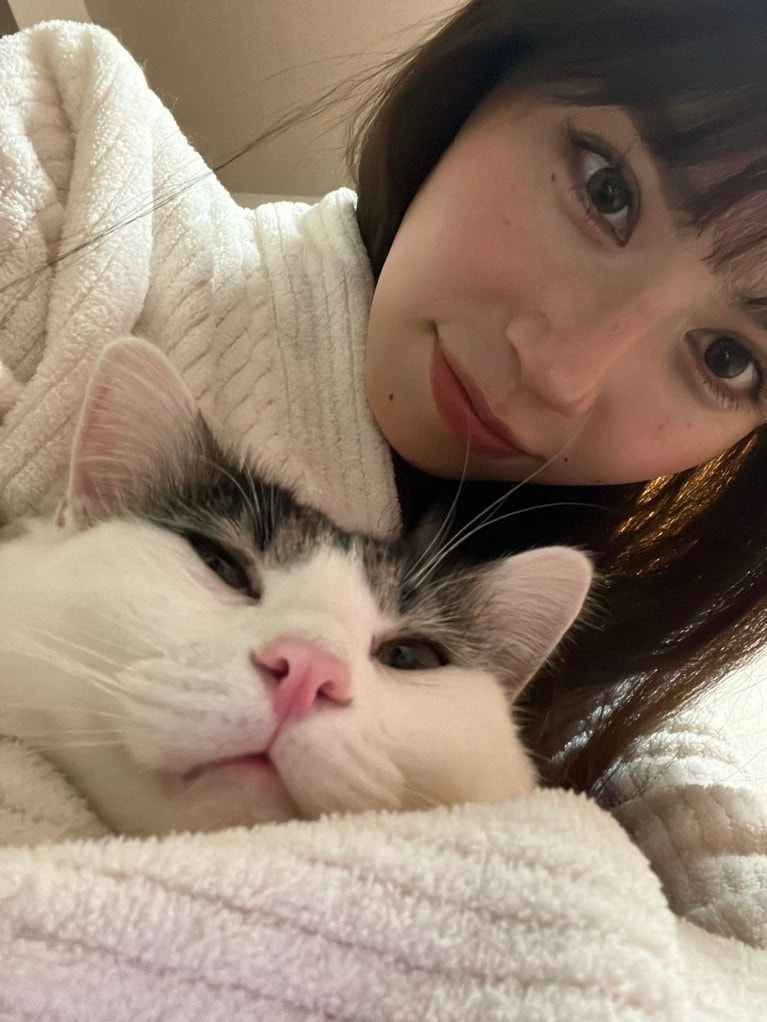 リンダカラー∞・りなぴっぴさんと雑種のSmoky3（オス・1歳）。