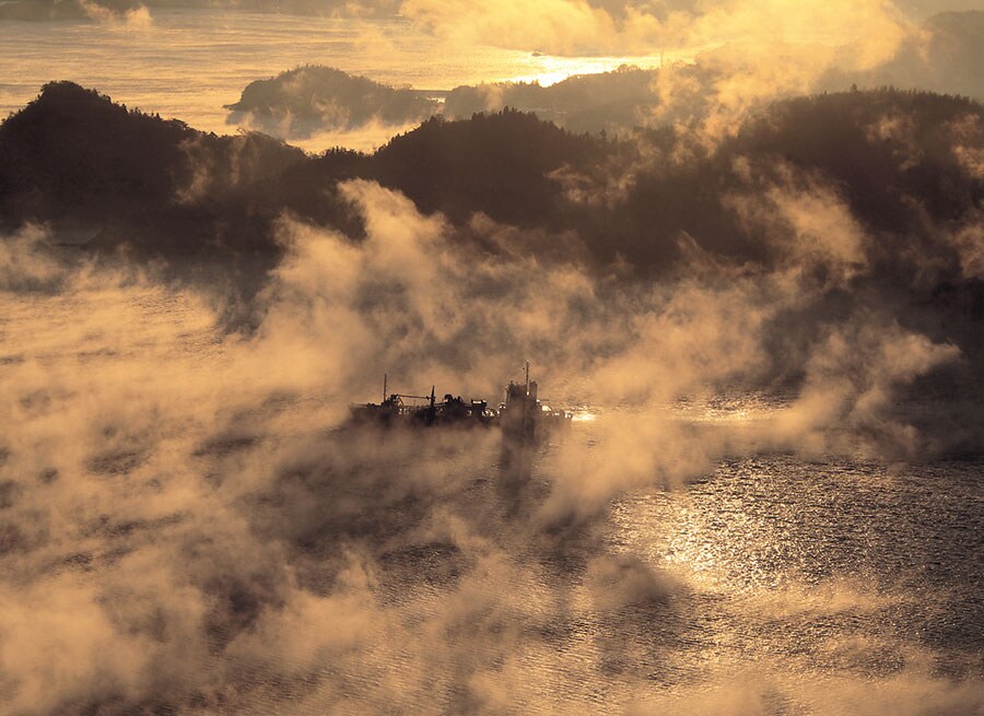 【広島県】海霧。