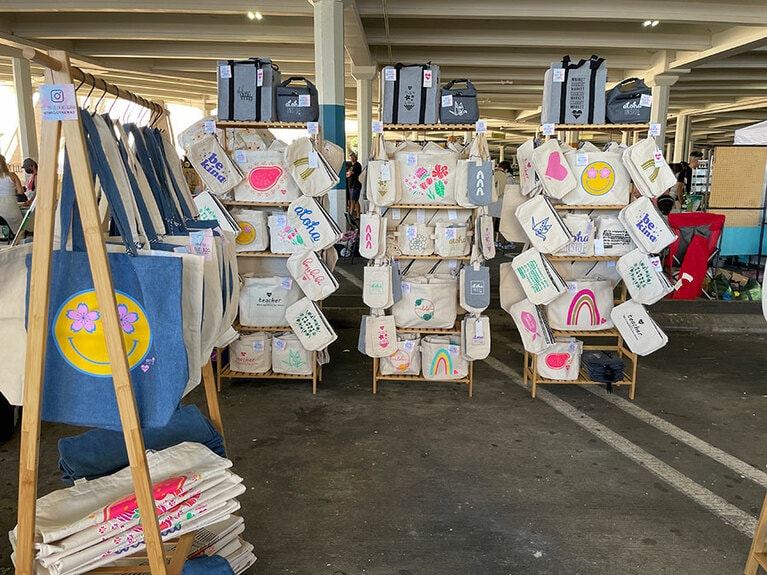 「ツィギーハワイ」のトートバッグ。