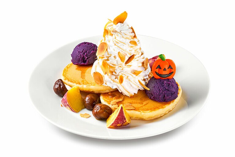 ハロウィンパンケーキ699円(IKEA Family価格599円)。