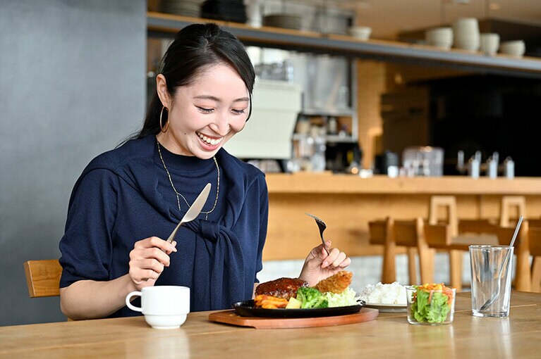 「いただきまーす！」。