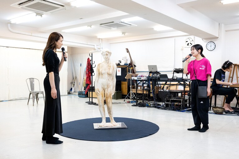 『フェードラ-炎の中で-』稽古場より