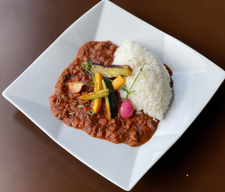 2日目のランチは「くずまき野菜のカレー」。