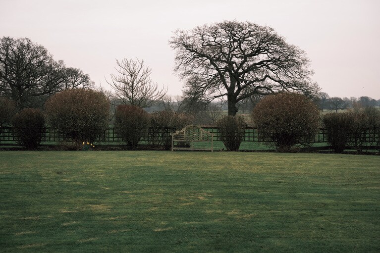 「ルーカリー・ホール」の目の前に広がる美しいグリーンが心を解き放つ。