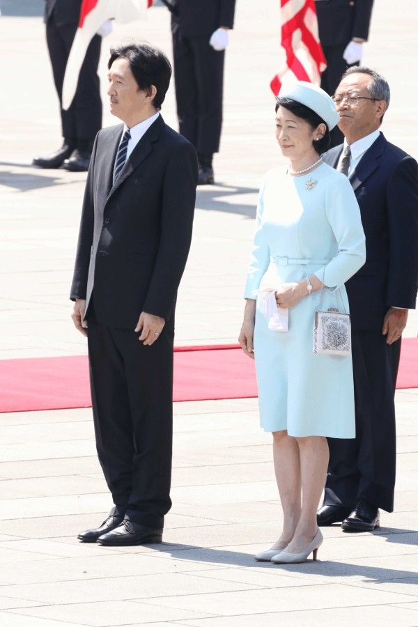トランプ大統領夫妻の歓迎行事に臨まれる秋篠宮ご夫妻　©JMPA