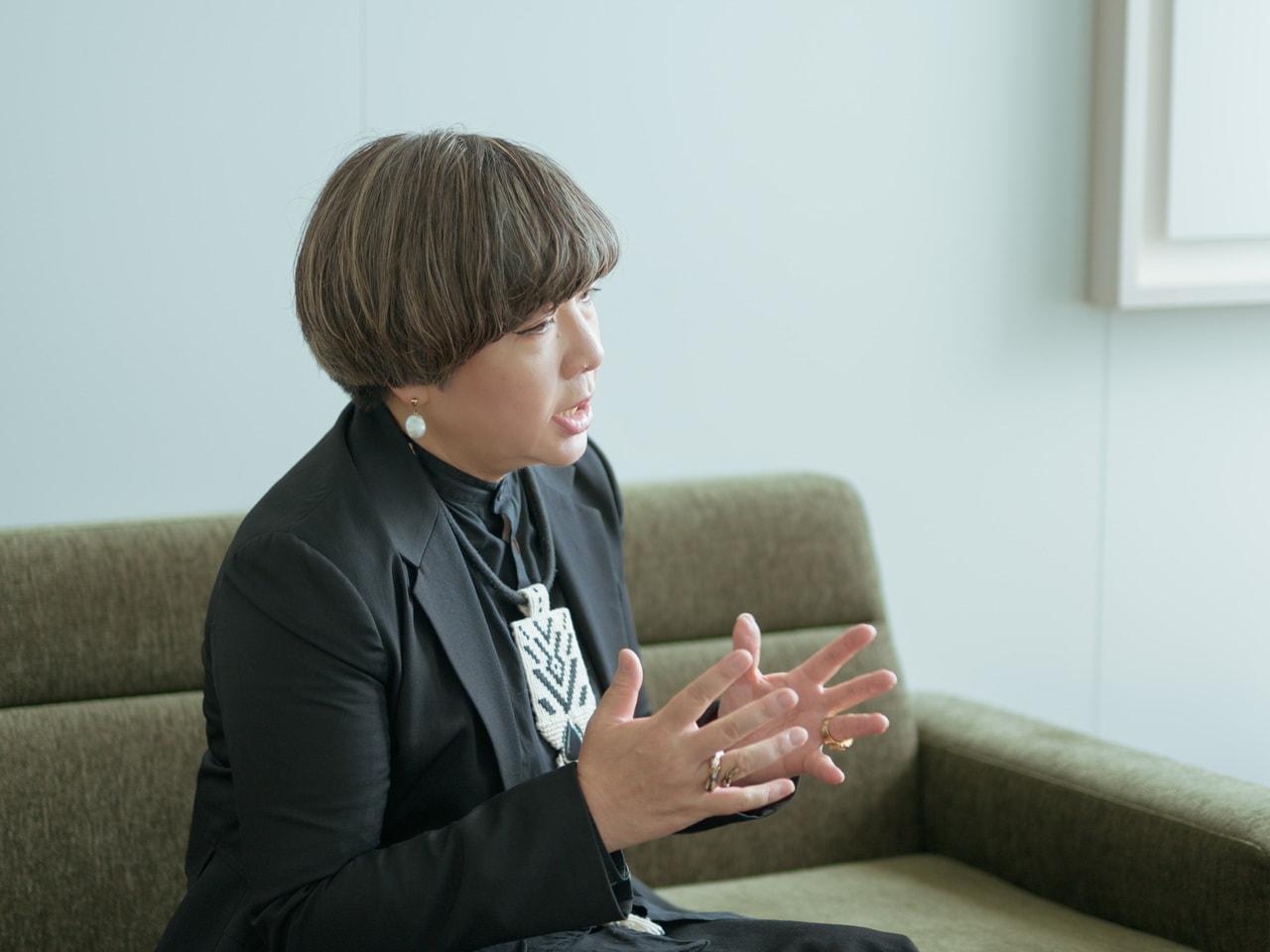 片岡真実館長。