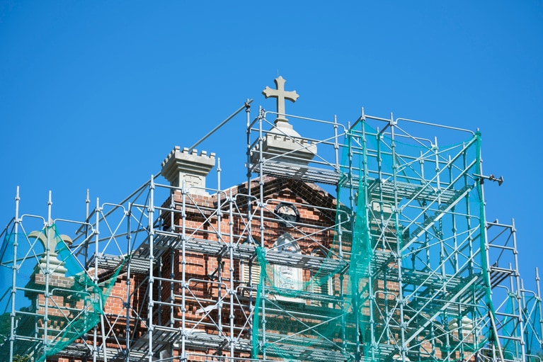 旧野首教会は2025年11月に改修が終わった。