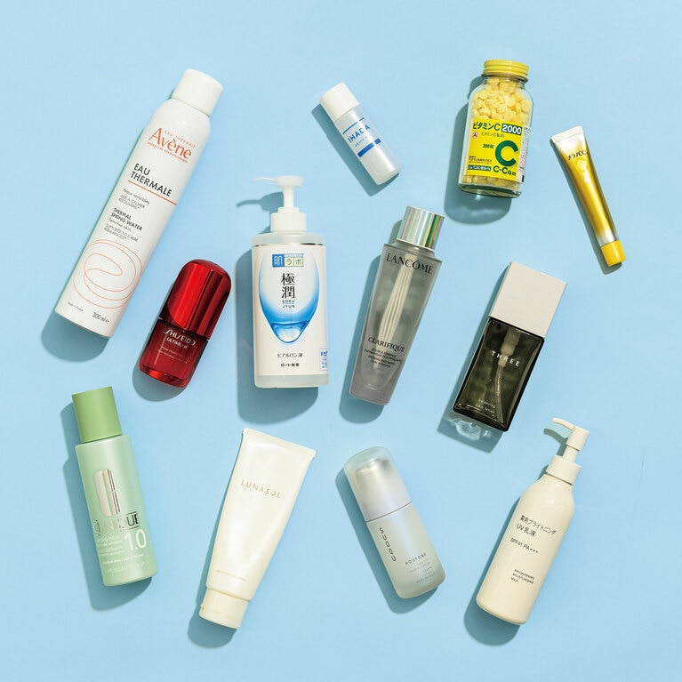 「良いと言われるものは積極的に試す派」伊藤聡さんの愛用コスメ。