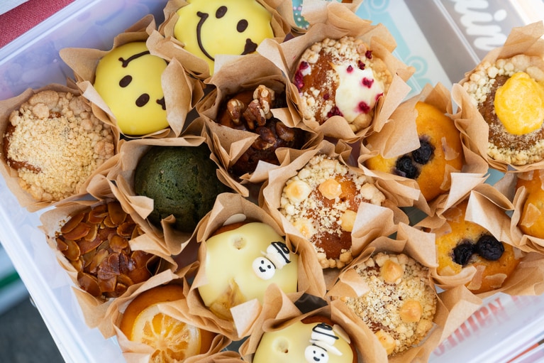 バラエティ豊かなマフィンはすべて300円！