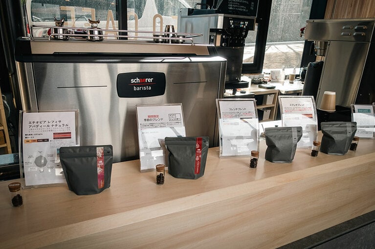 スペシャルティコーヒーの豆も販売されています。