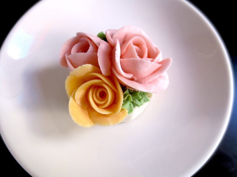 「あんフラワー韓菓」390円。