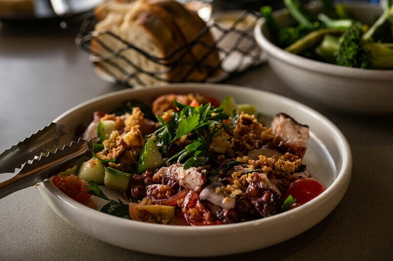 西オーストラリア産タコのパンザネッラ。