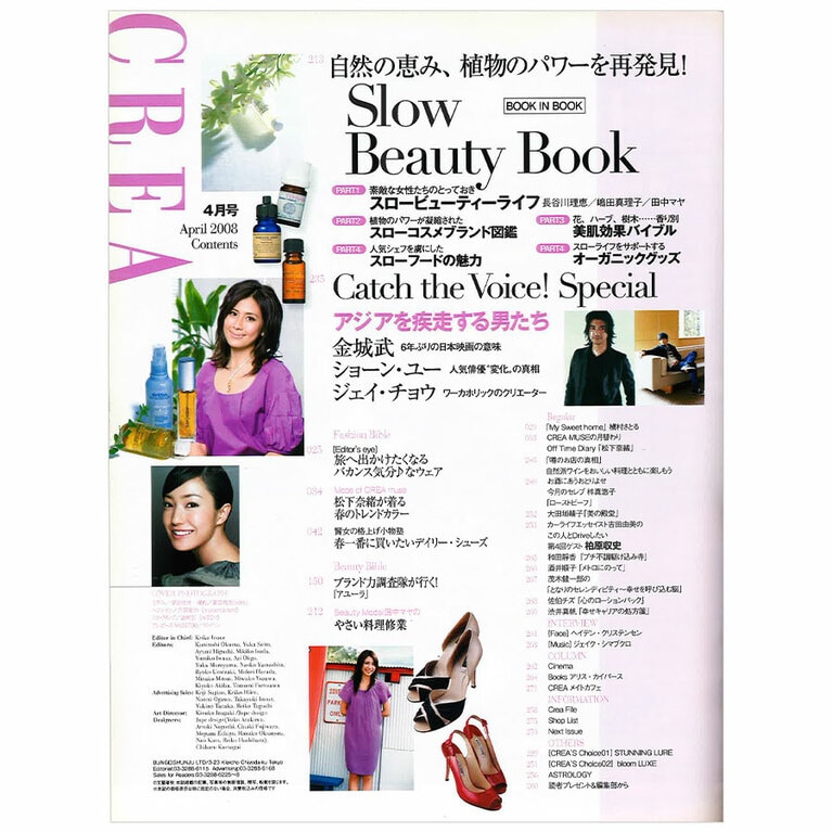 2008年4月号目次。