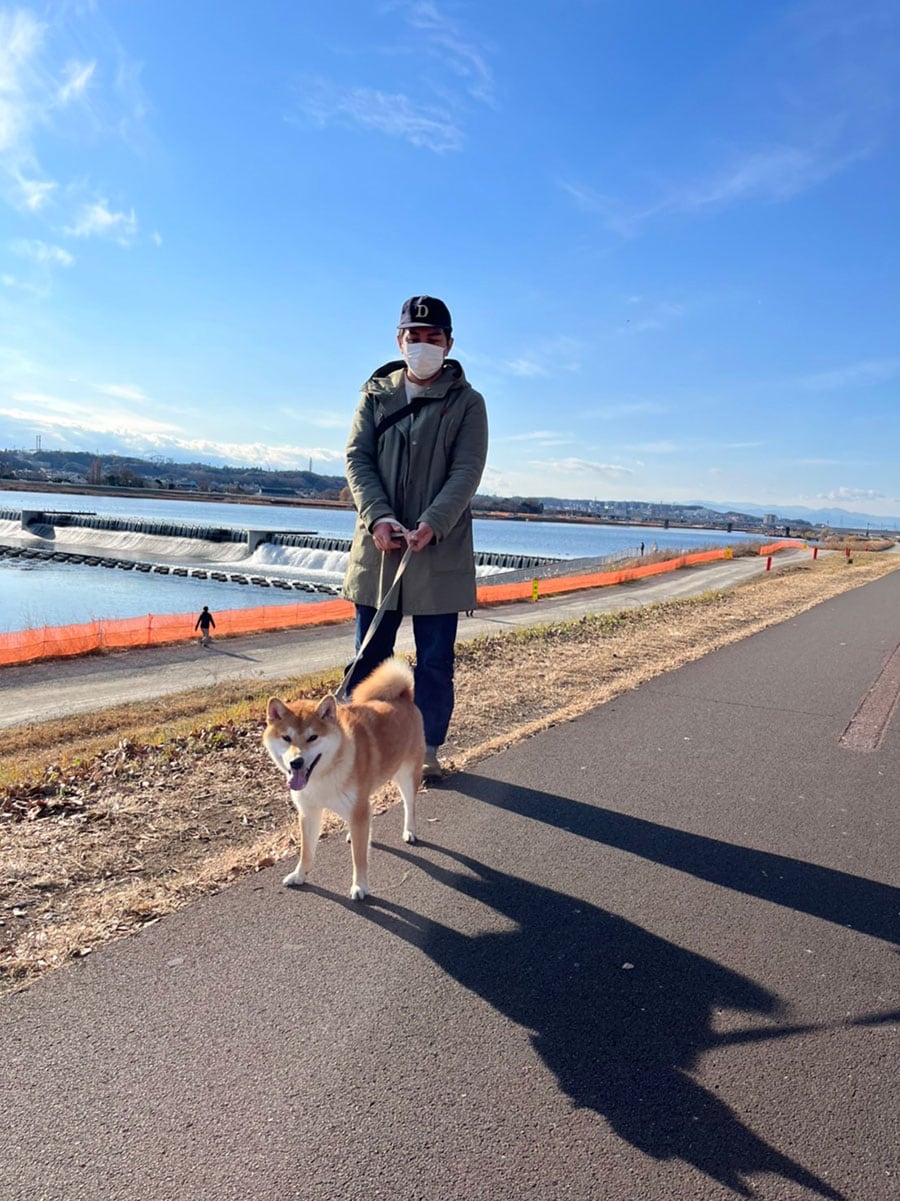 「憧れの多摩川沿いでの散歩」