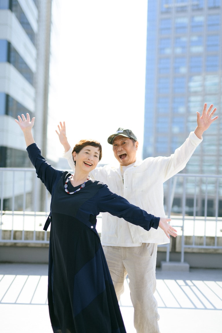 阿川佐和子さんと近田春夫さん。
