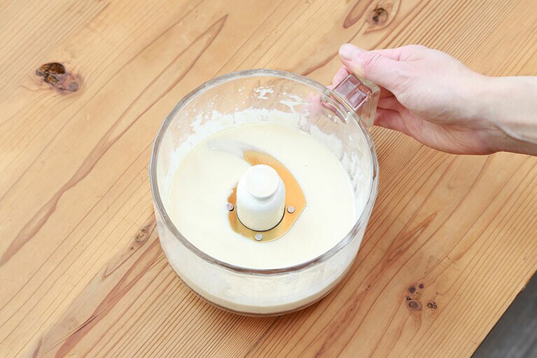 混ぜ合わせた状態。