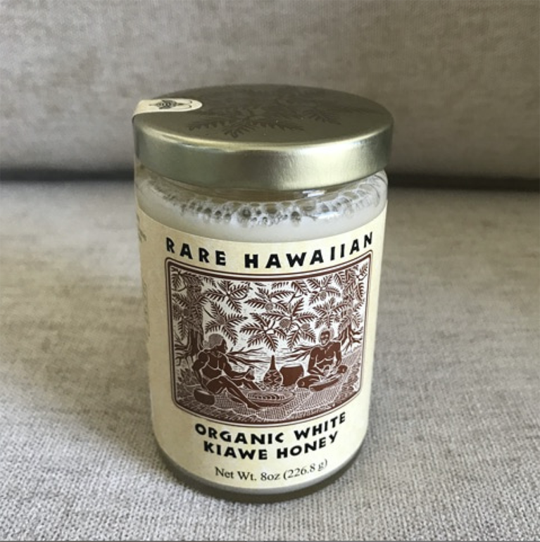 「レア・ハワイアン・ハニー・カンパニー」オーガニック・ホワイト・キアヴェ・ハニー 18ドル。