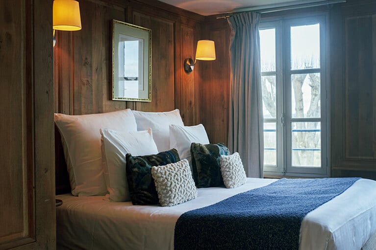 自然豊かな景色が楽しめる客室。