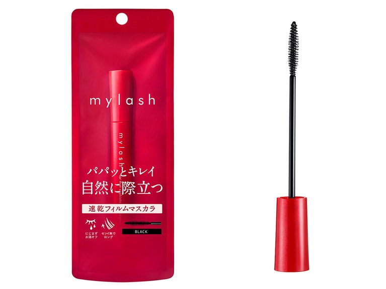 繊維よりずっと小さい特殊粒子でできた、独自の“アドバンストリキッド”というマスカラフィルム液がまつ毛を1本1本コーティングし、自前のまつ毛が長くなったような自然な仕上がりに。汗・皮脂・涙・こすれに強く、でもお湯で簡単にオフできる。ツヤがありくっきりまつ毛を際立たせる黒。オペラ マイラッシュ アドバンスト 01 BLACK 1,100円／イミュ