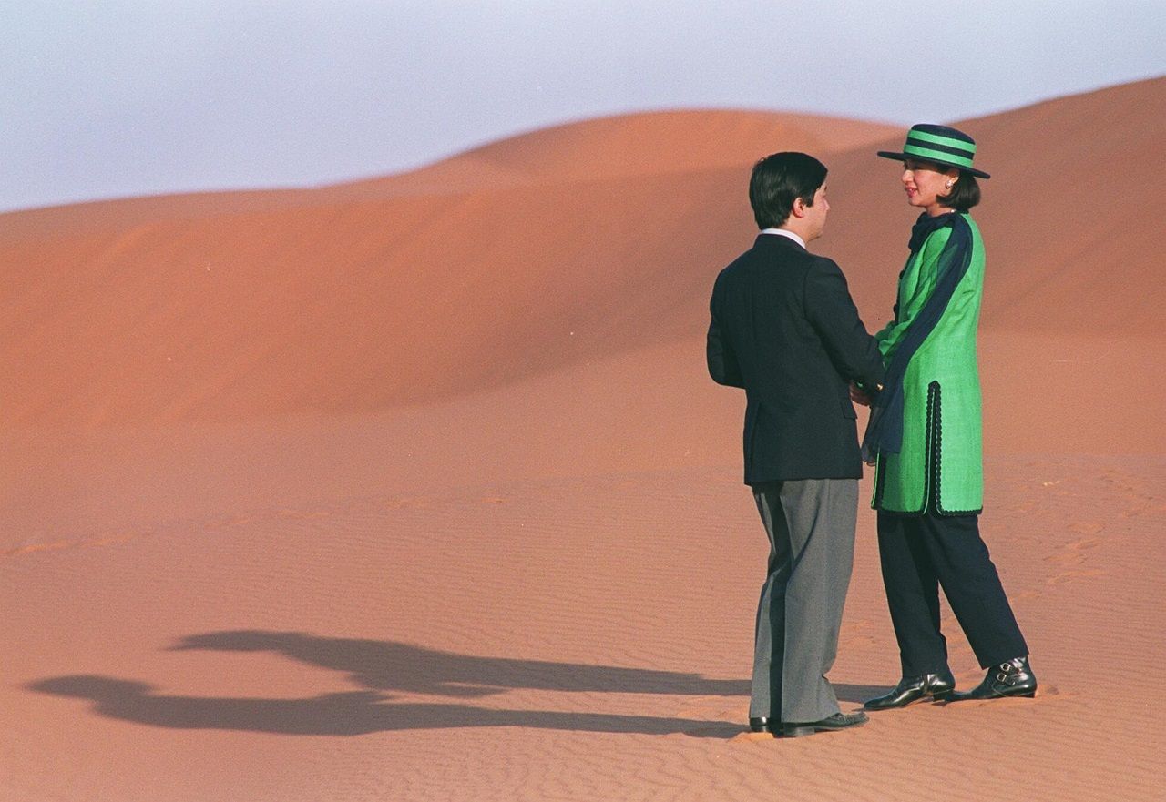 1994年11月、サウジアラビア・リヤド郊外の「赤い砂漠」を訪れられた