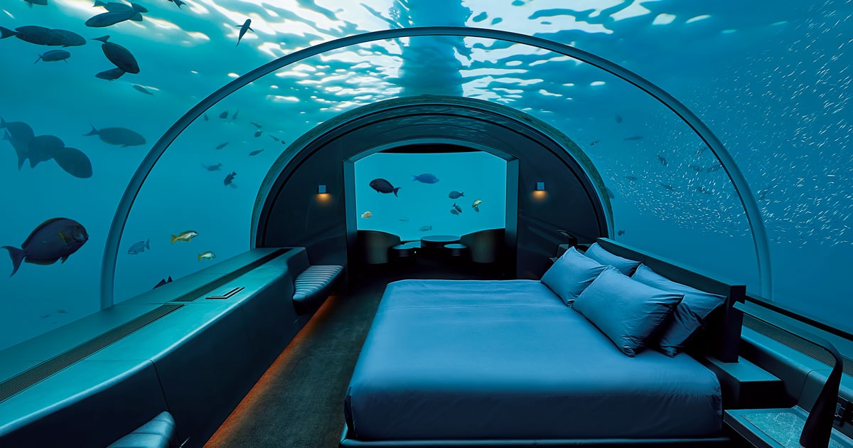 モルディブ】最上の海中ヴィラは まるで水族館のような幻想のホテル