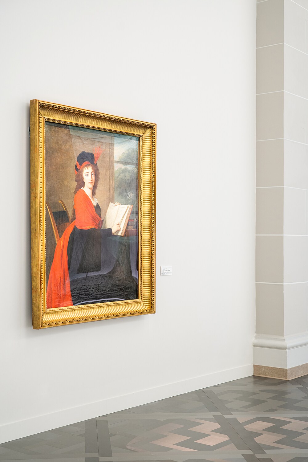 インスピレーションを受けたというロココ時代の画家、エリザベート＝ルイーズ・ヴィジェ＝ルブランの作品。《マリア・テレジア・チェルニン伯爵夫人の肖像》1793年(ブルックリン美術館所蔵)。