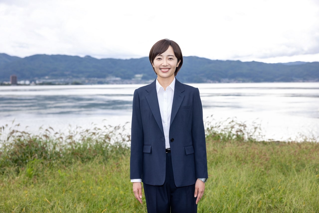 NHK連続テレビ小説『巡るスワン』の取材会に出席した俳優の森田望智さん。（C）NHK