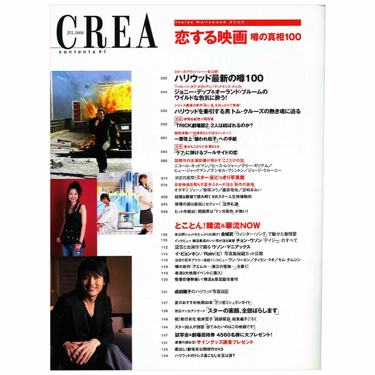 2006年7月号目次。