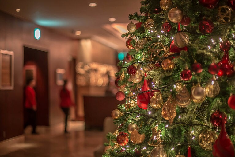 シャングリ・ラ 東京のクリスマスツリー。