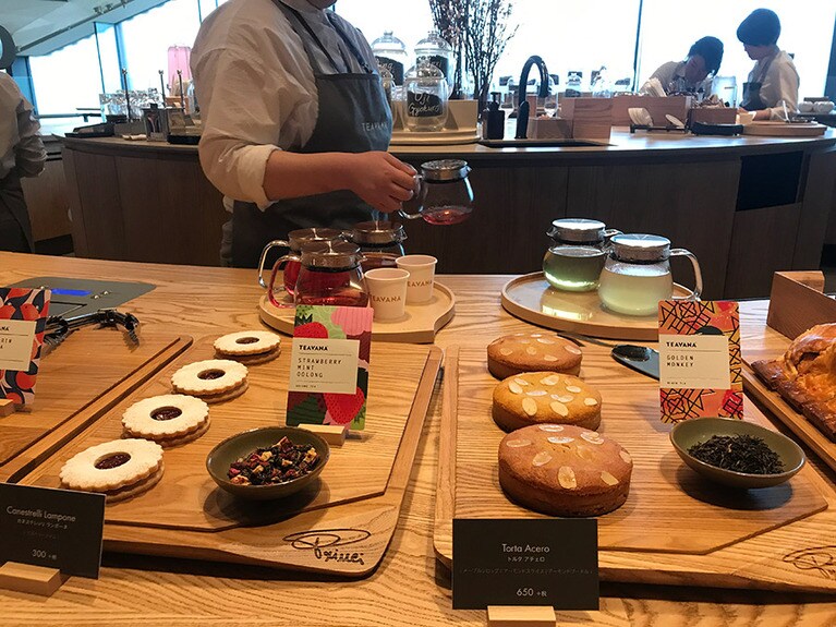 Princiのお菓子とブレンドティーのペアリングの提案も。