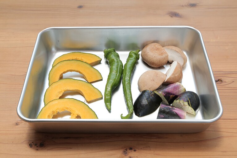 カットした野菜たち。