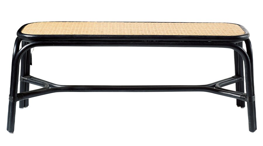 SR bench Black 74,800円 H46.5×W118×D43cm／TOU