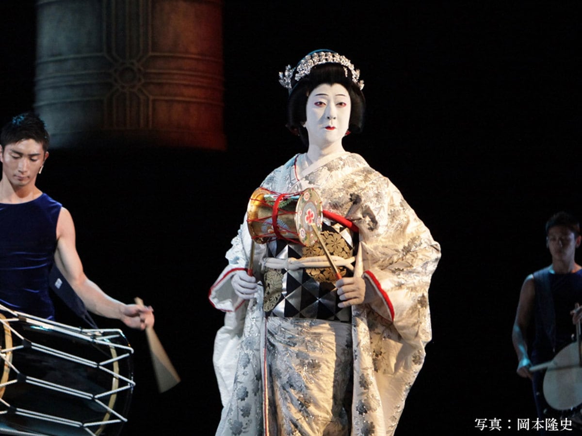 坂東玉三郎が語るシネマ歌舞伎『幽玄』太鼓芸能集団・鼓童と共演 美の